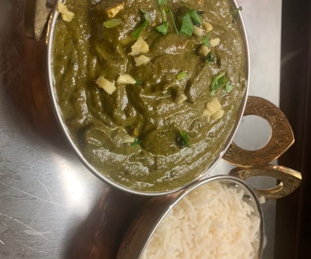 Palak Paneer/Saag Panner.