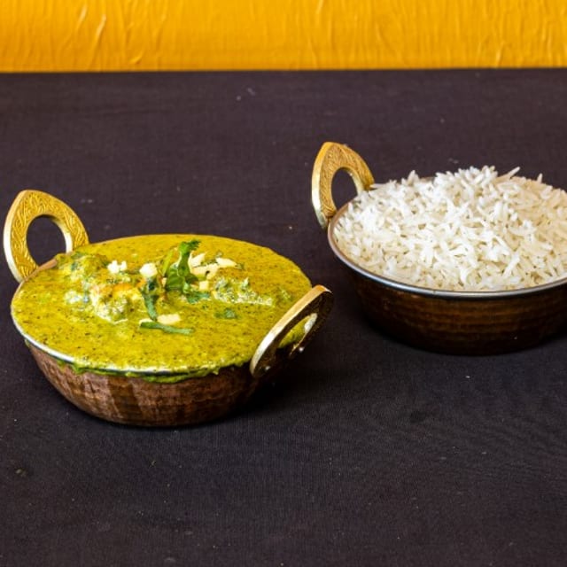 Palak Paneer Curry.