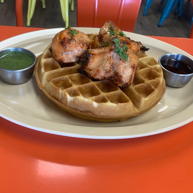 Signature Chicken&Waffles @currycorner.