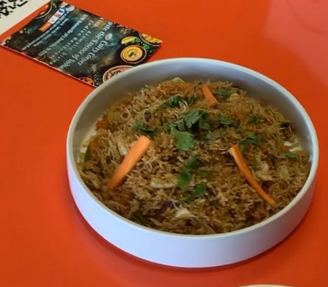 Vegetarian Biryani.