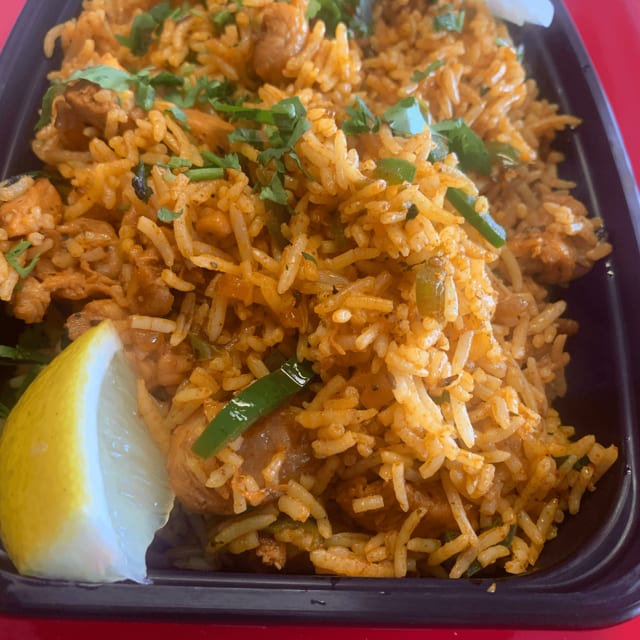 Shrimp Biryani.