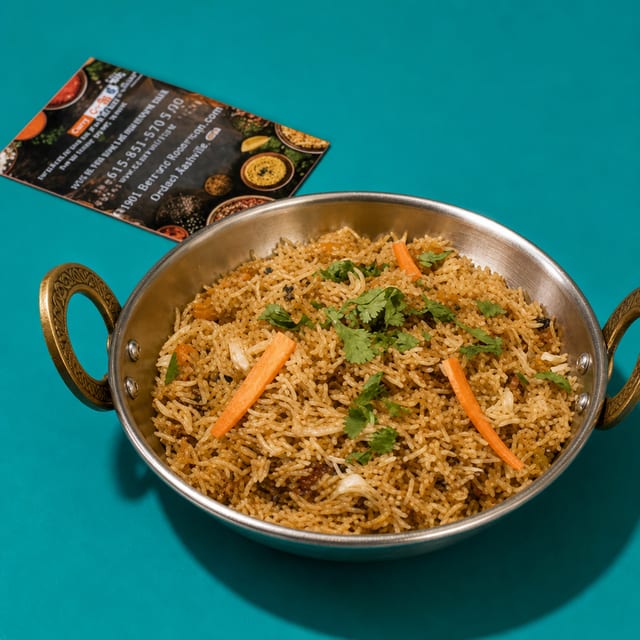 Vegetarian Biryani.
