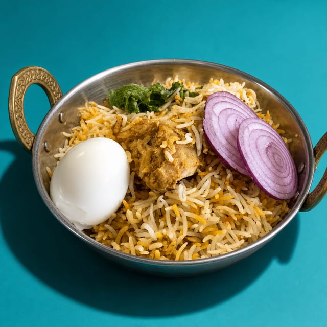 Goat Biryani.