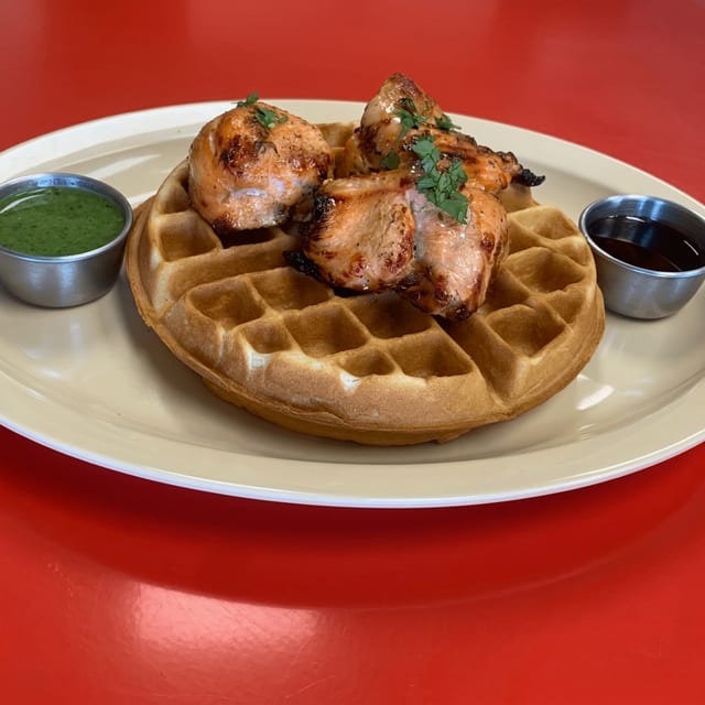 Signature Chicken&Waffles @currycorner.