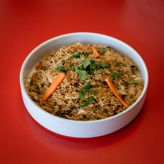 Vegetarian Biryani.
