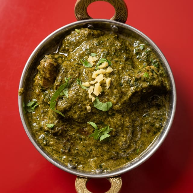 Goat Saag Curry.