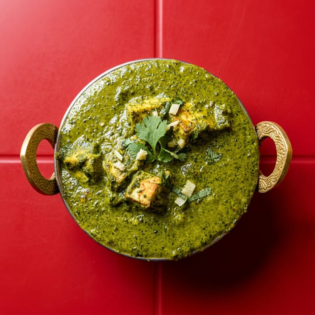 Palak Paneer Curry.
