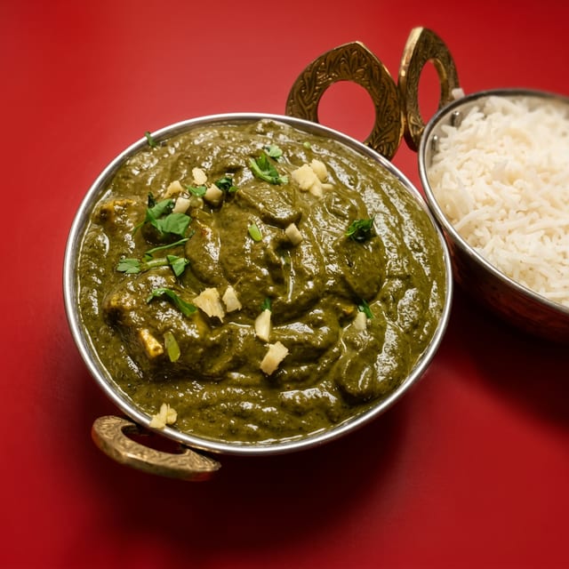 Palak Paneer/Saag Panner.