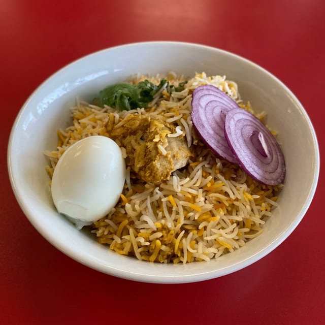 Goat Biryani.